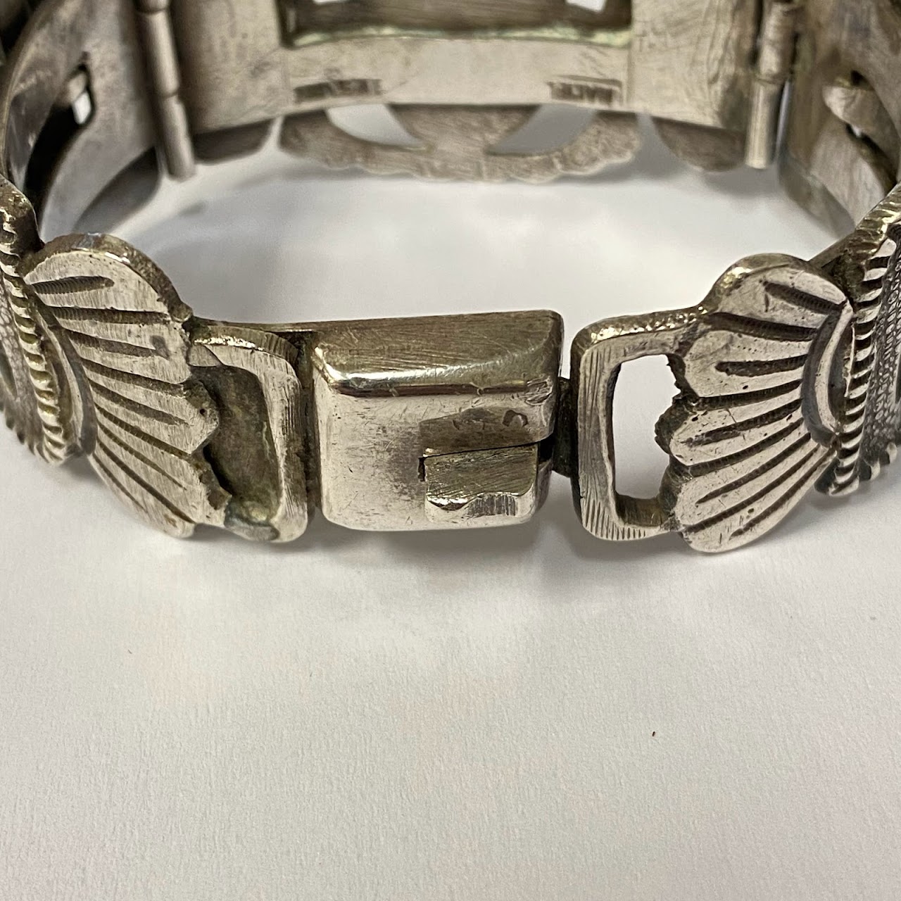 Sterling Silver Aztec Motif Bracelet