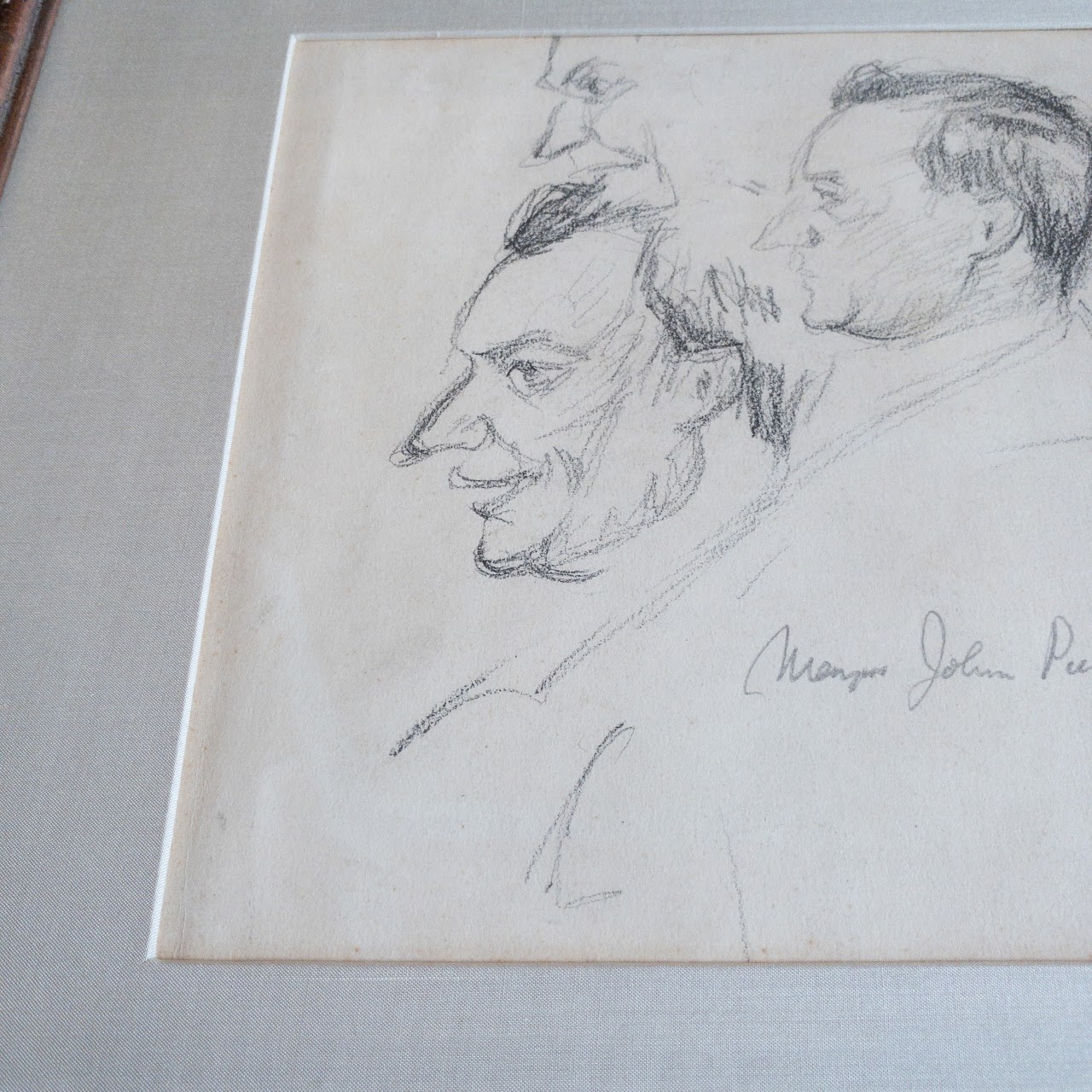 Maurice Becker (1889-1975) Signed Pencil Portrait