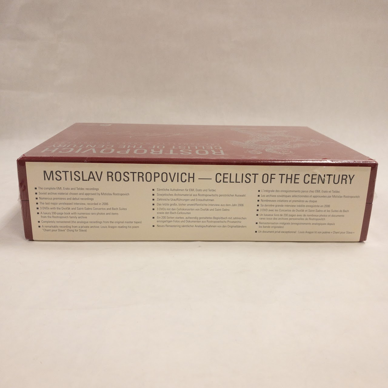 'Mstislav Rostropovich Cellist Of The Century,The Complete Warner Recordings' Set NEW