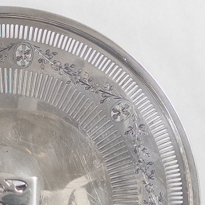 Sterling Silver Reticulated Centerpiece Tray