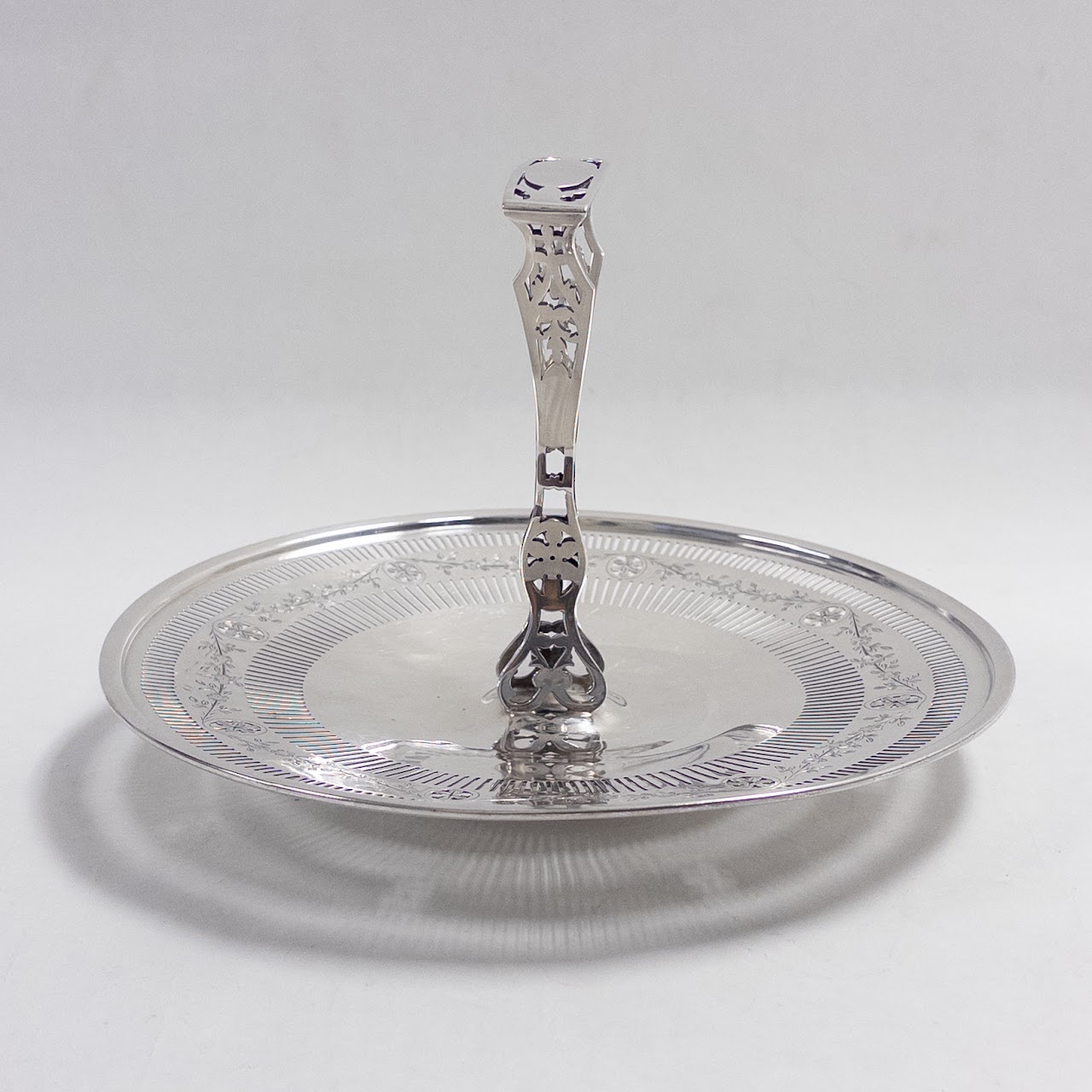 Sterling Silver Reticulated Centerpiece Tray