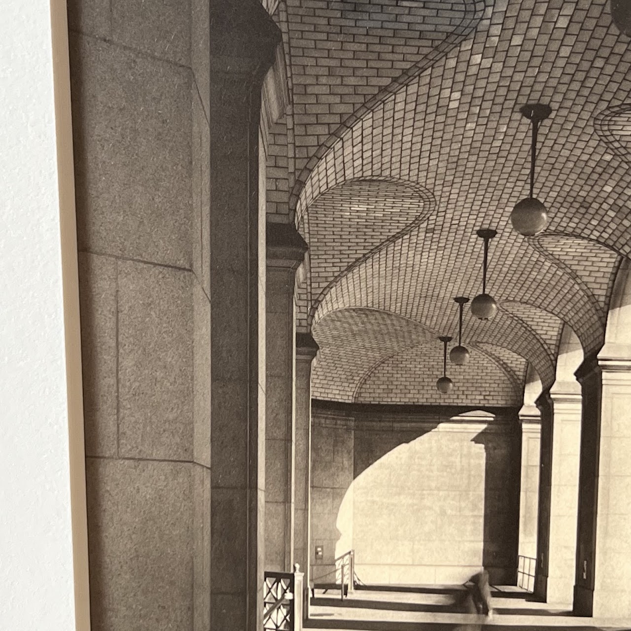 Manhattan Municipal Building Guastavino Ceiling Tiled South Arcade Vintage Photograph