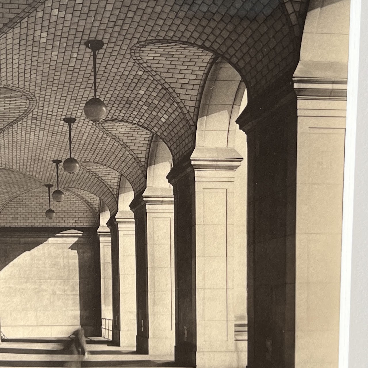 Manhattan Municipal Building Guastavino Ceiling Tiled South Arcade Vintage Photograph