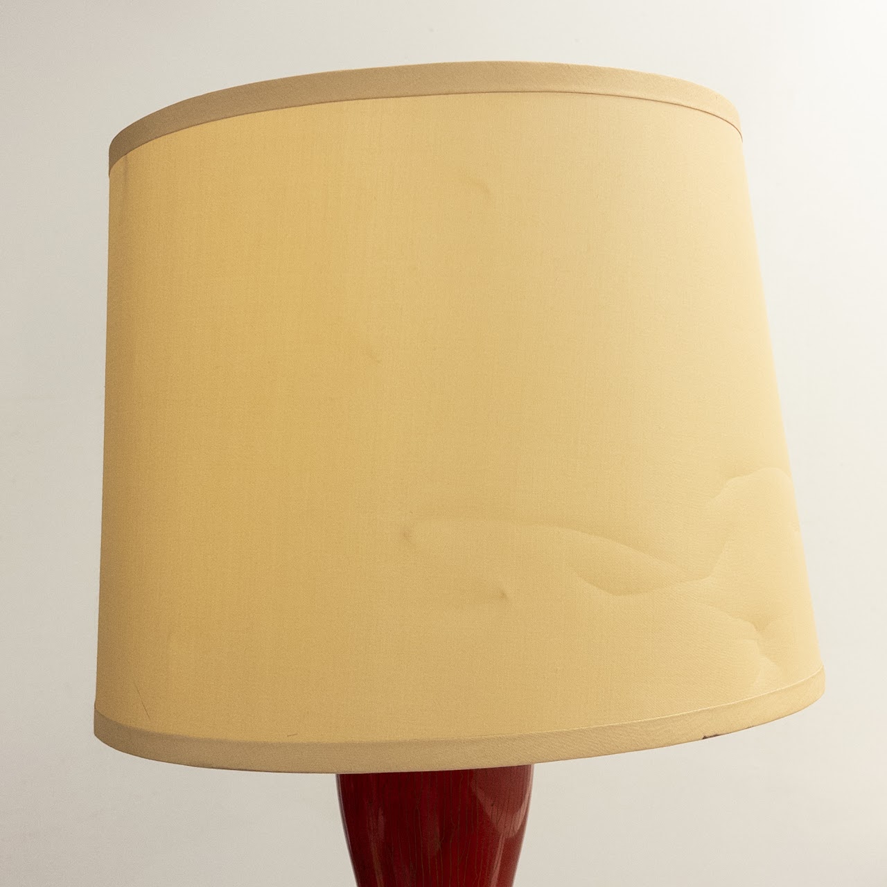 Cinnabar Red Cloisonné Lamp