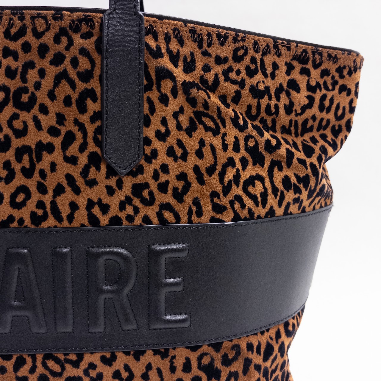 Zadig & Voltaire Flocked Leopard Print Tote Bag