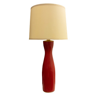 Cinnabar Red Cloisonné Lamp