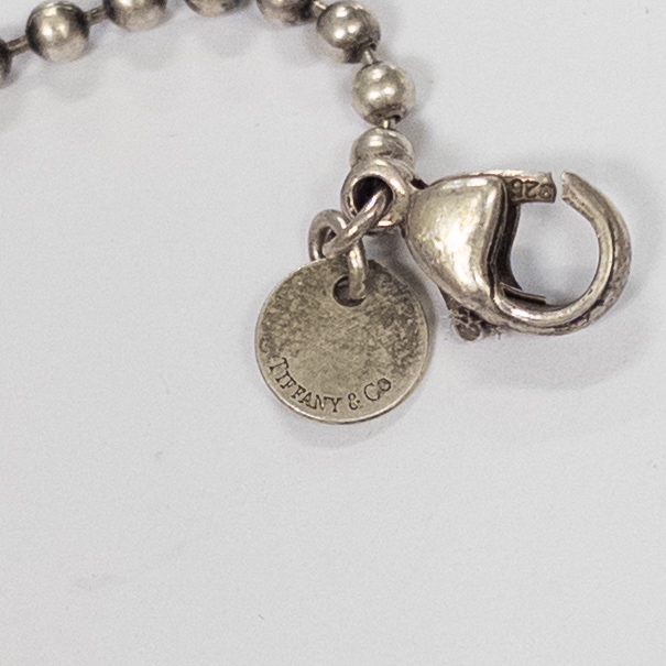 Tiffany & Co. Vintage Return To Heart Charm and Ball Chain Necklace