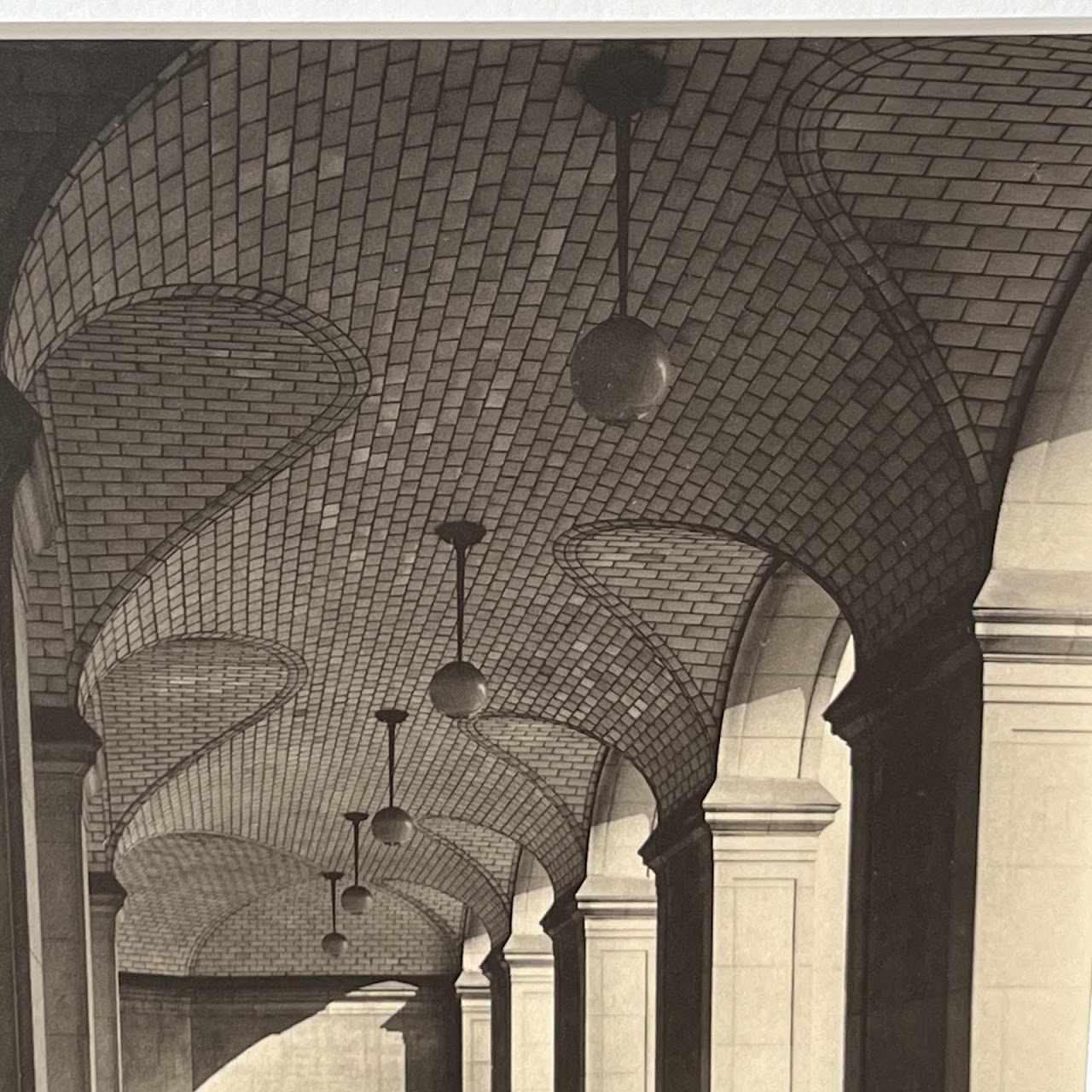 Manhattan Municipal Building Guastavino Ceiling Tiled South Arcade Vintage Photograph