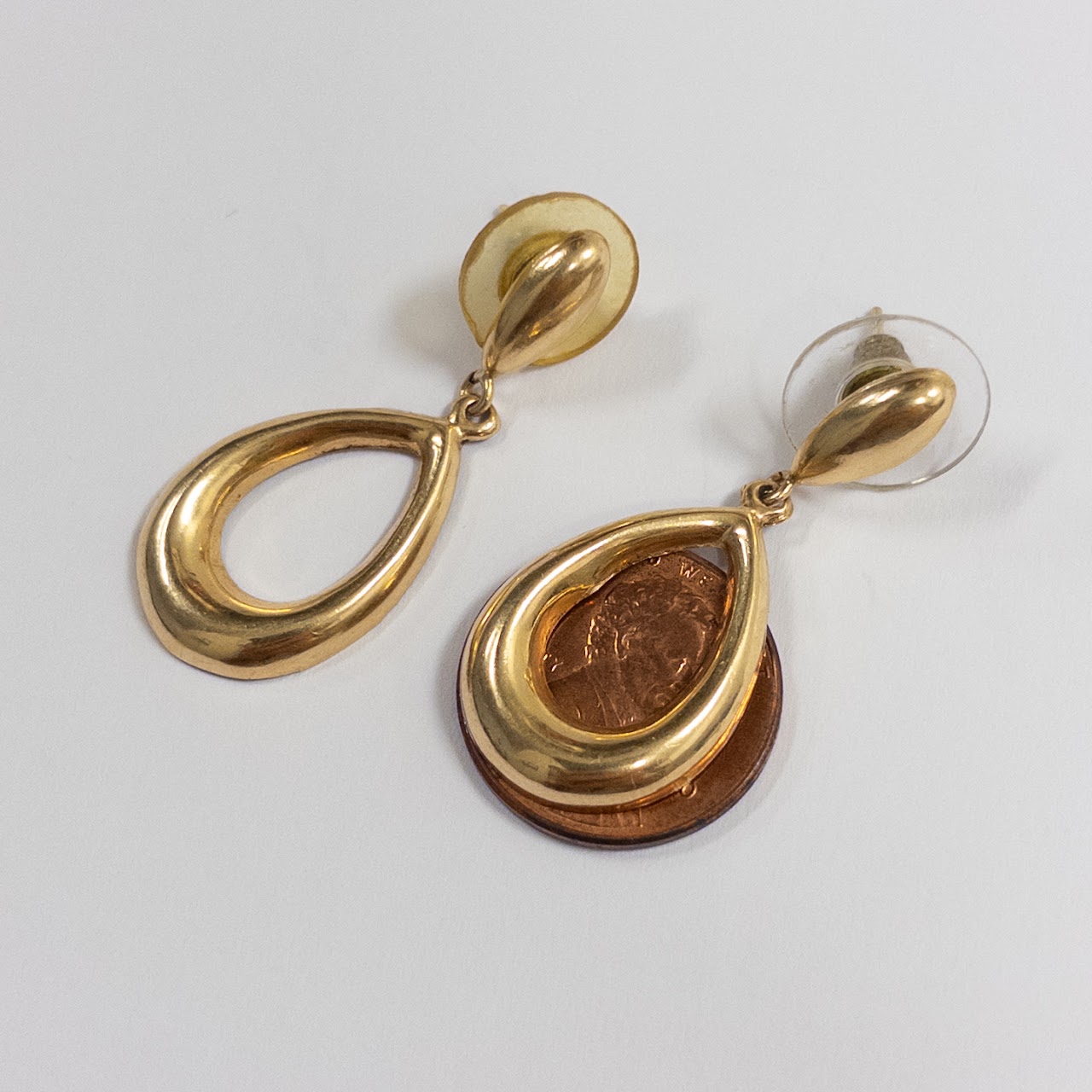 14K Gold Teardrop Earrings