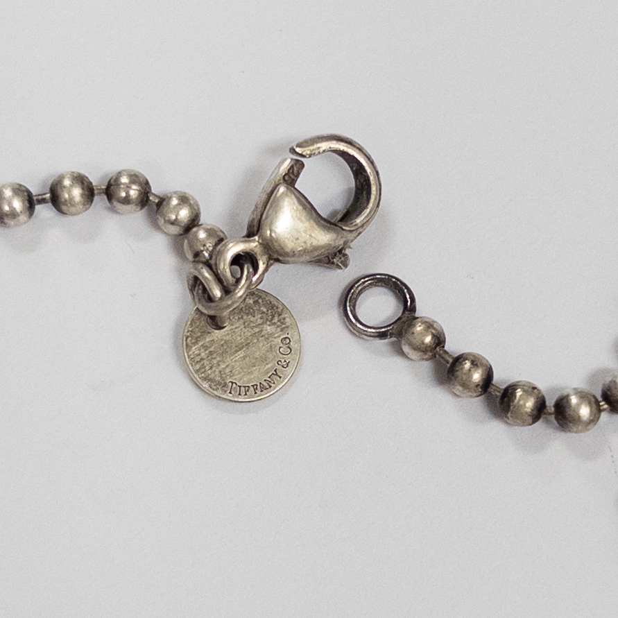 Tiffany & Co. Vintage Return To Heart Charm and Ball Chain Necklace