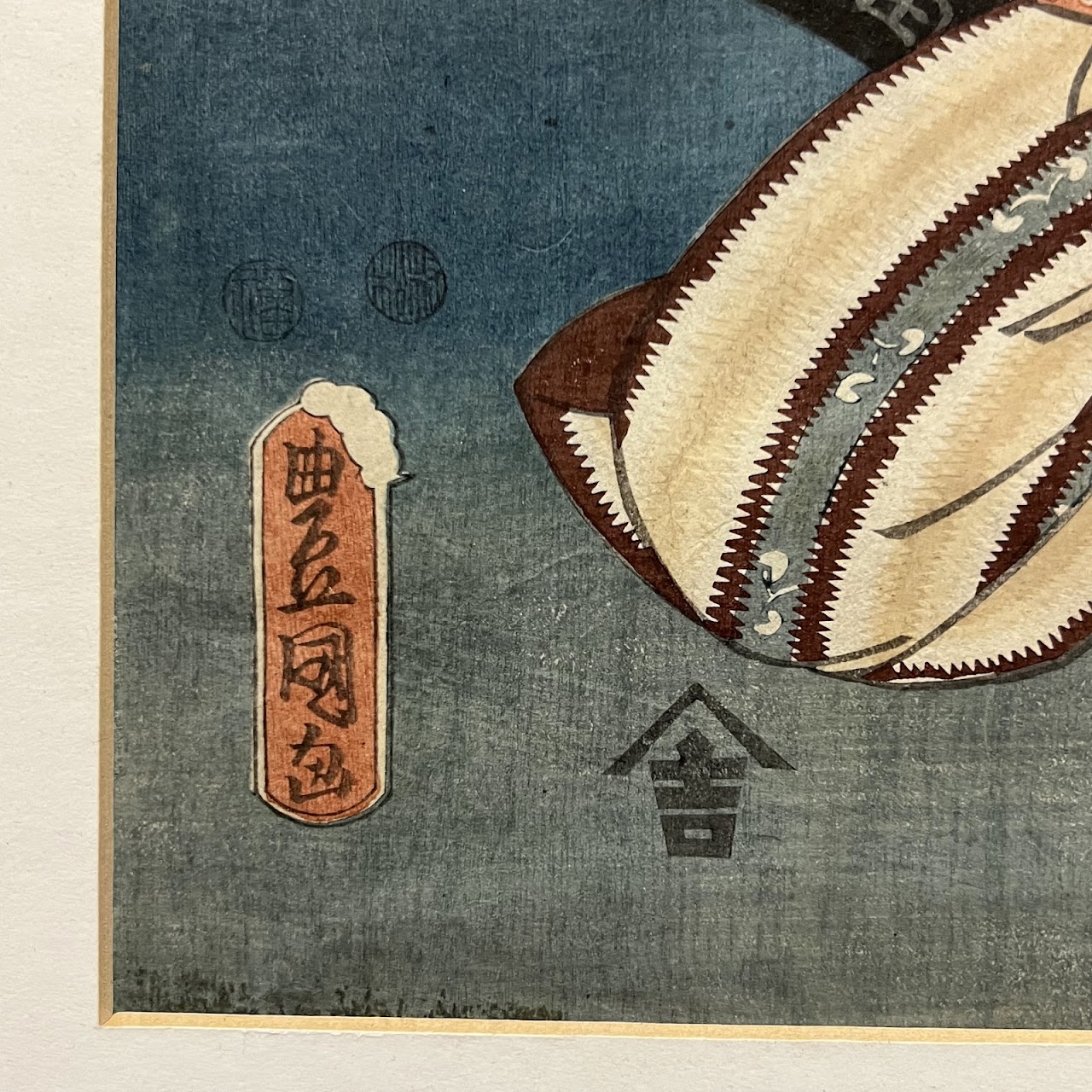 Kunisada Utagawa Japanese Ukiyo-e Woodblock Print