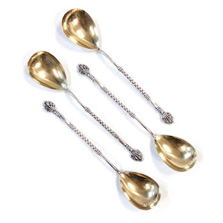 875 Silver Vintage Soviet Teaspoon Set