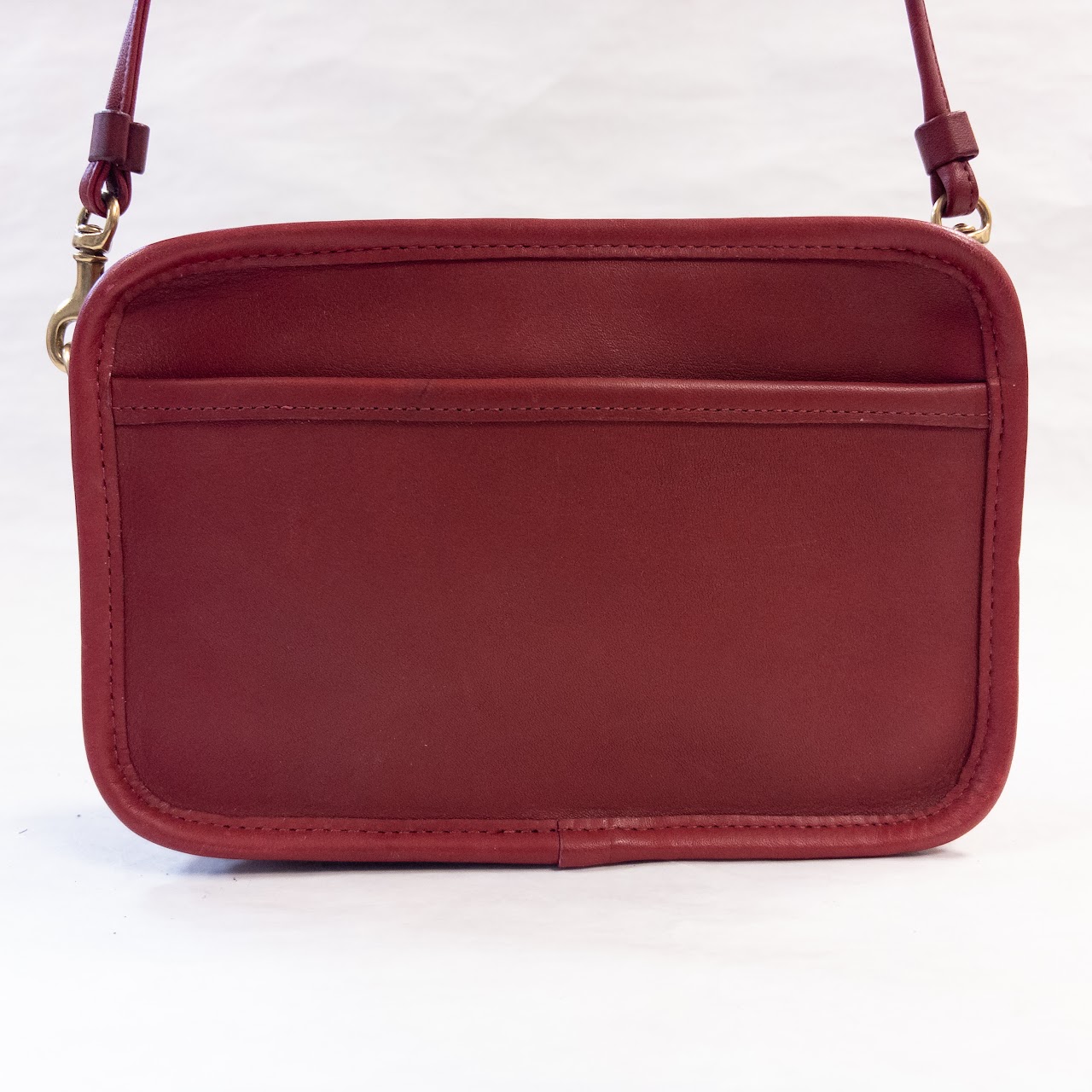 Coach Vintage Red Leather Mini Shoulder Bag