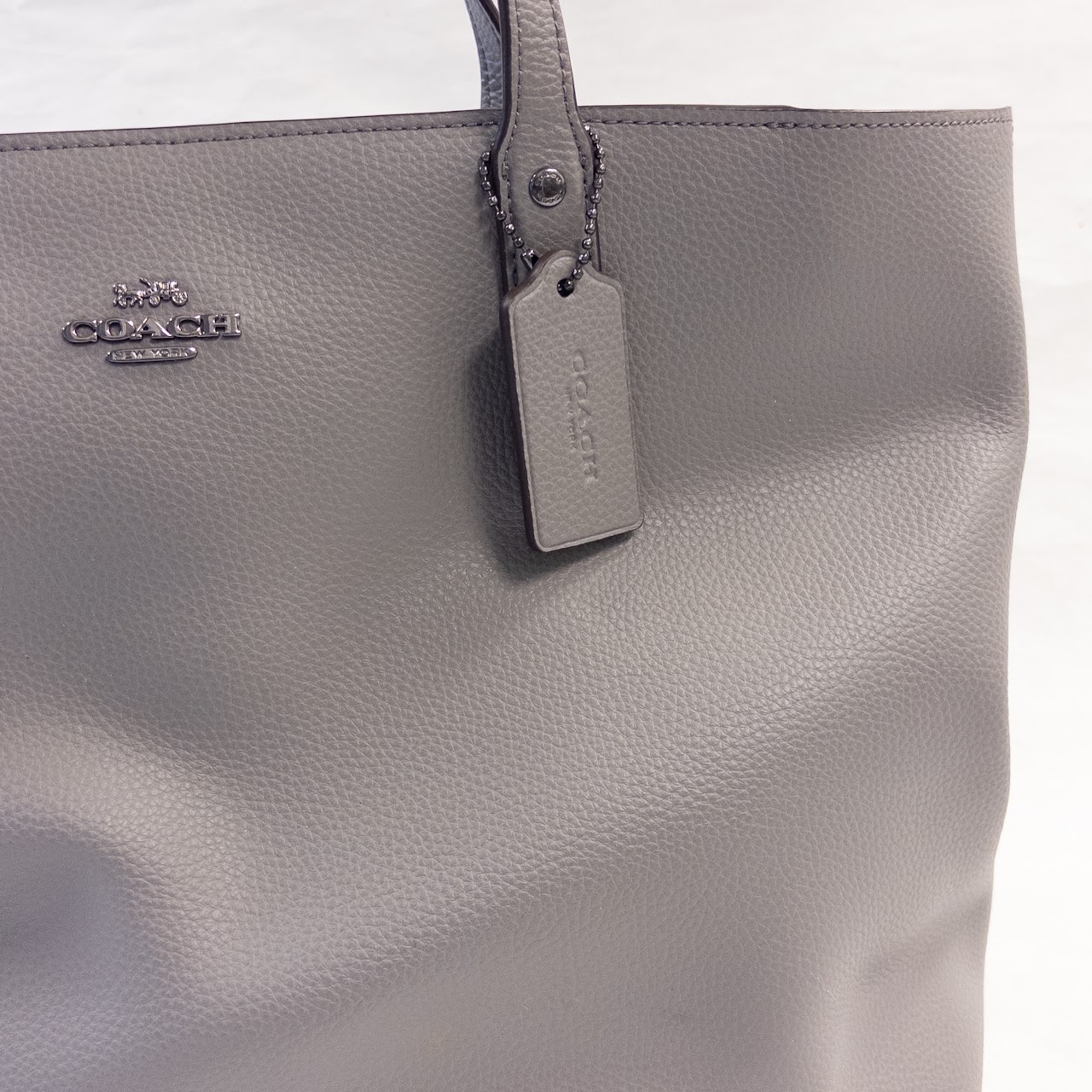 Coach Grey Leather City Tote Bag