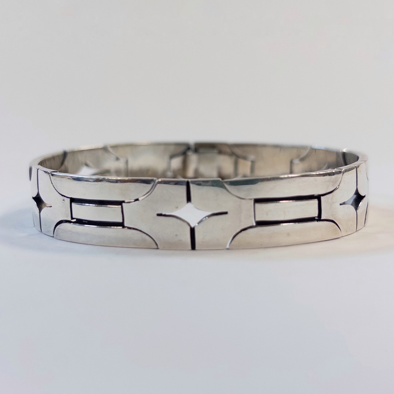 Sterling Silver Mexican Modernist Taxco Bracelet