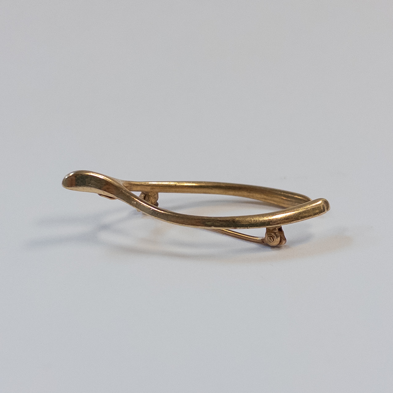 Tiffany & Co. 14K Gold Wishbone Brooch