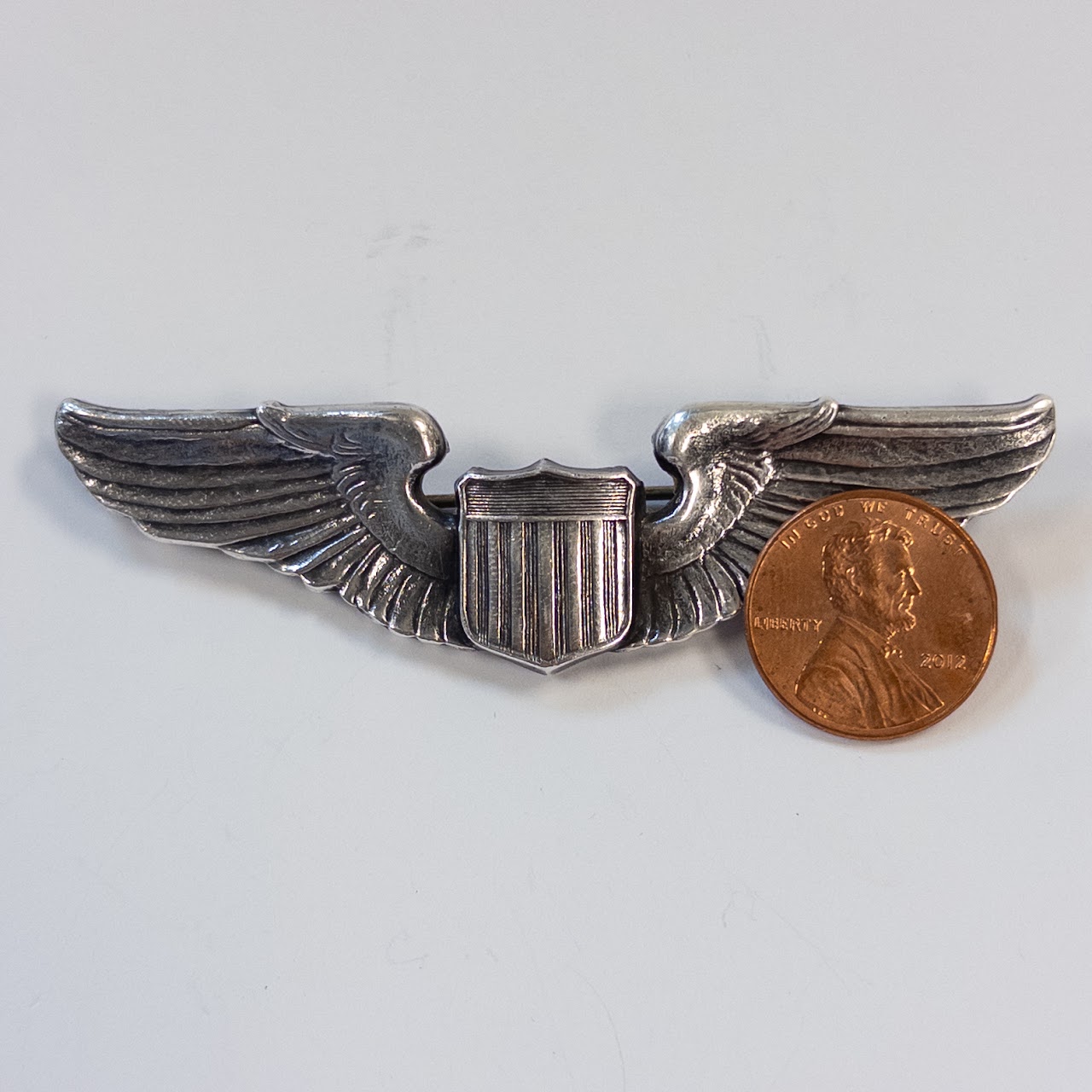 WW II Era Sterling Silver US Military Pilot Wings