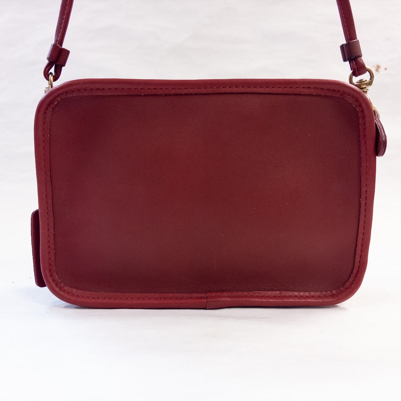 Coach Vintage Red Leather Mini Shoulder Bag