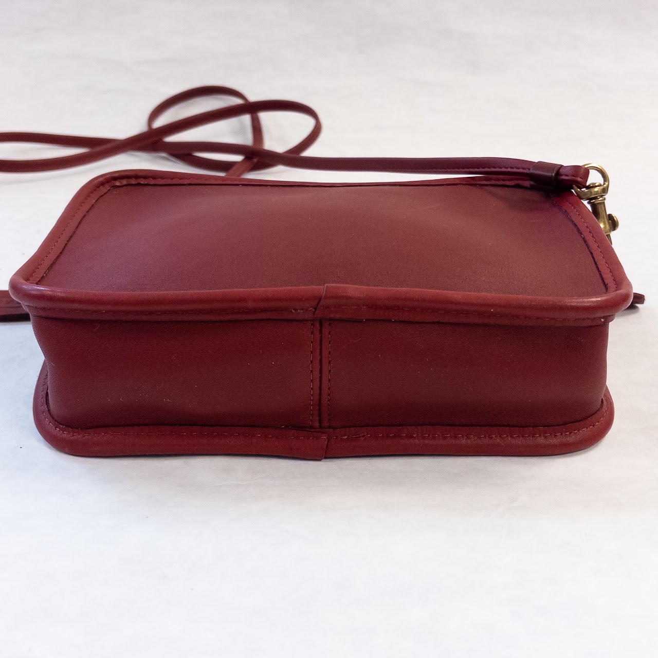 Coach Vintage Red Leather Mini Shoulder Bag