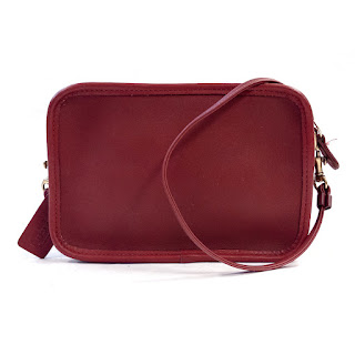 Coach Vintage Red Leather Mini Shoulder Bag