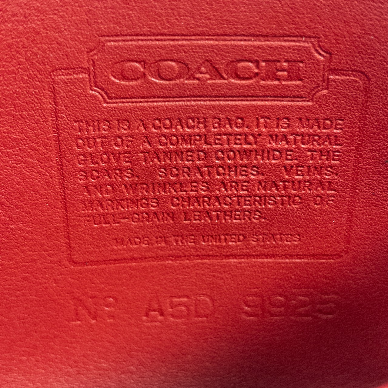 Coach Vintage Red Leather Mini Shoulder Bag