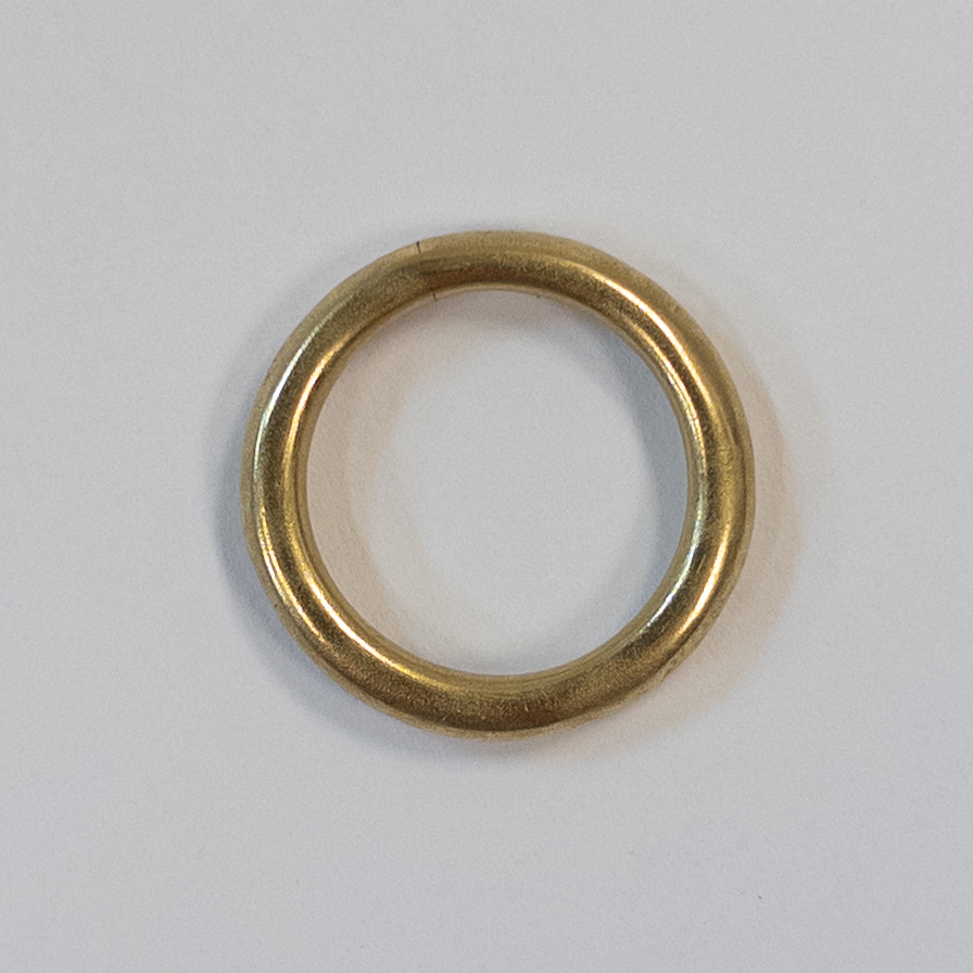 18K Gold Rounded Band Ring