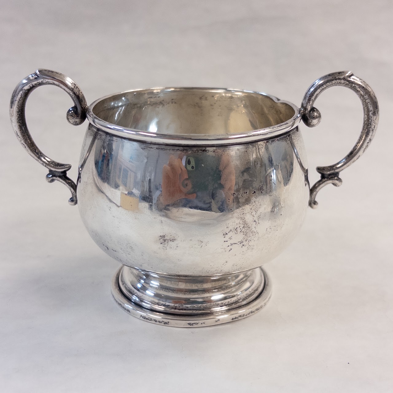 Sterling Silver Creamer and Sugar Bowl