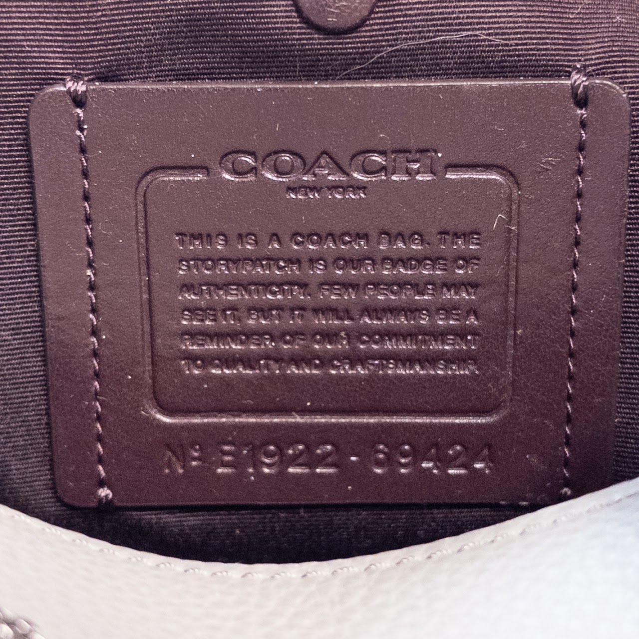 Coach Grey Leather City Tote Bag