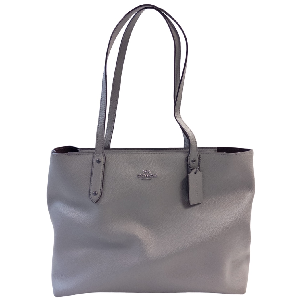 Coach Grey Leather City Tote Bag