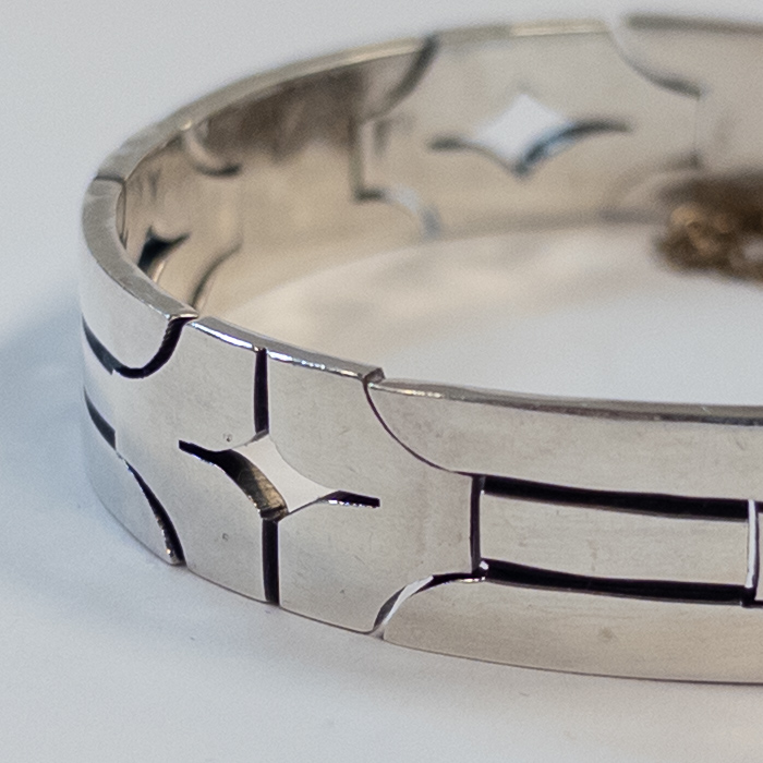 Sterling Silver Mexican Modernist Taxco Bracelet