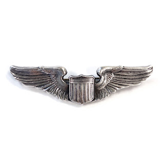 WW II Era Sterling Silver US Military Pilot Wings