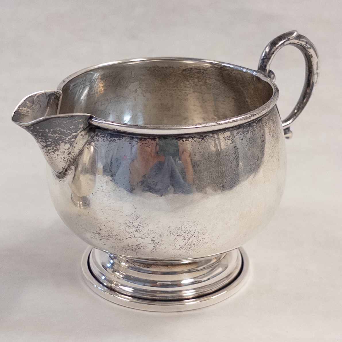 Sterling Silver Creamer and Sugar Bowl