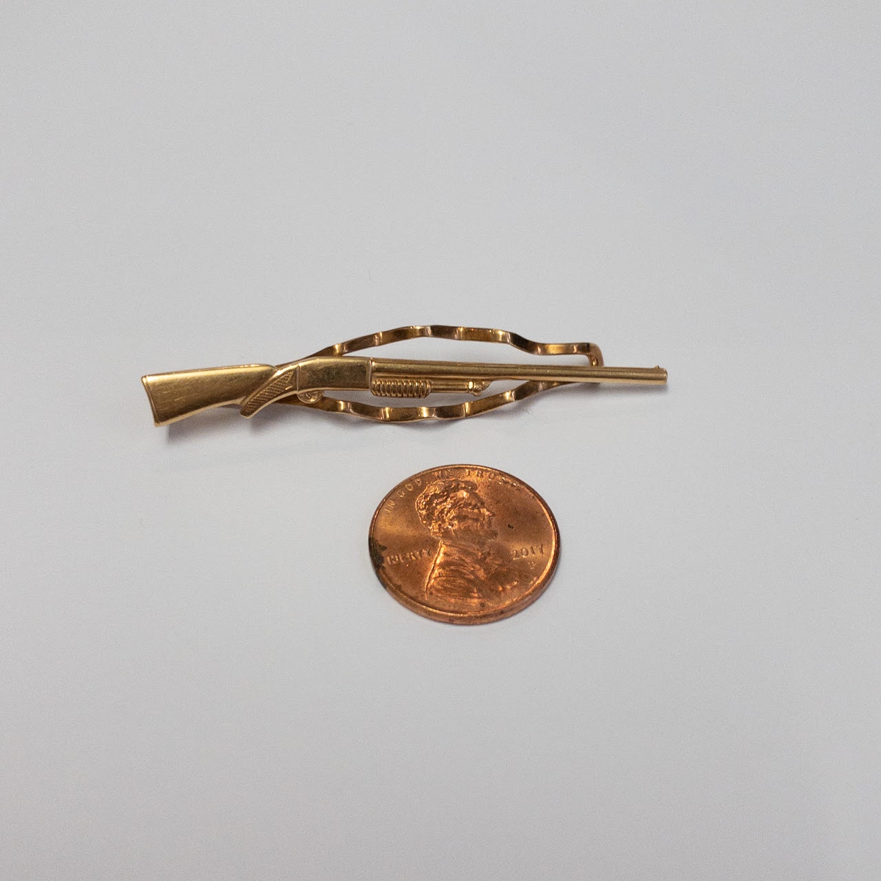 14K Gold Shotgun Tie Pin