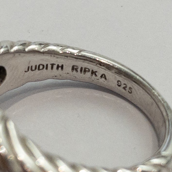 Judith Ripka Heart Sterling Silver Ring