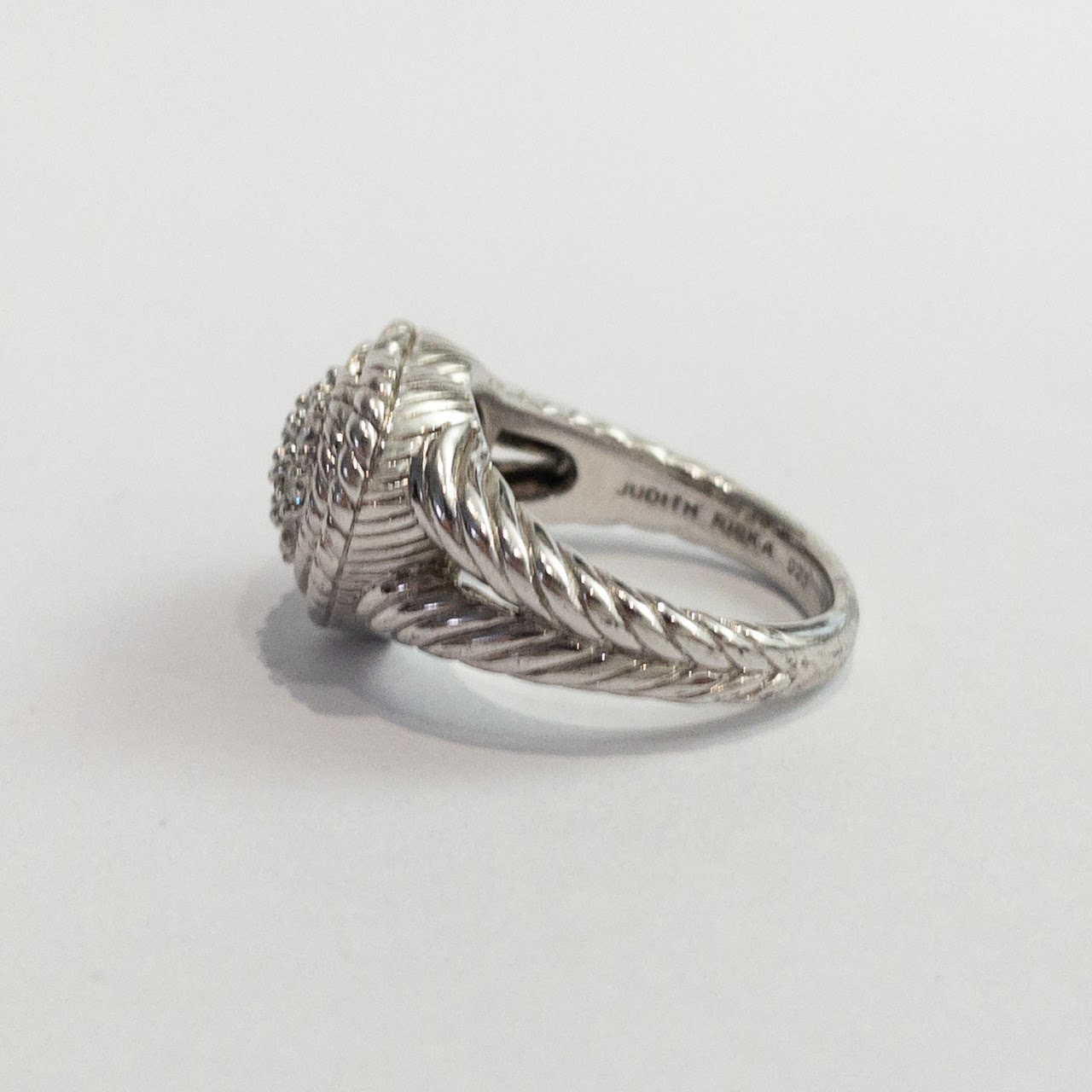 Judith Ripka Heart Sterling Silver Ring