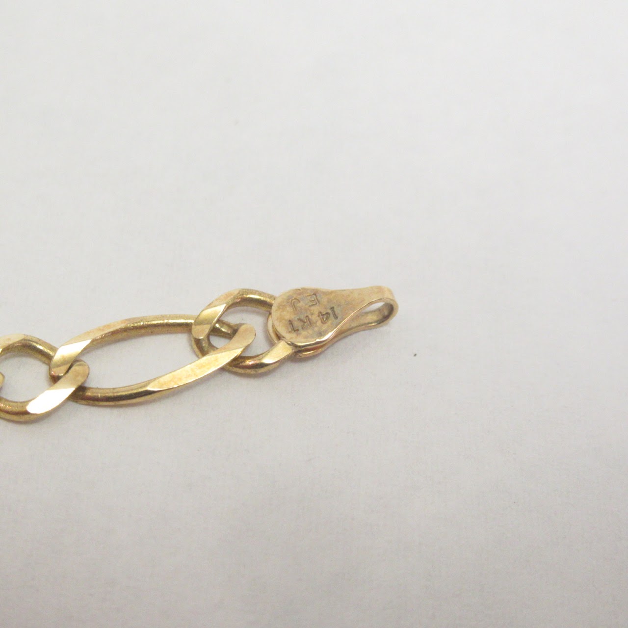 14K Gold ID Chain Bracelet