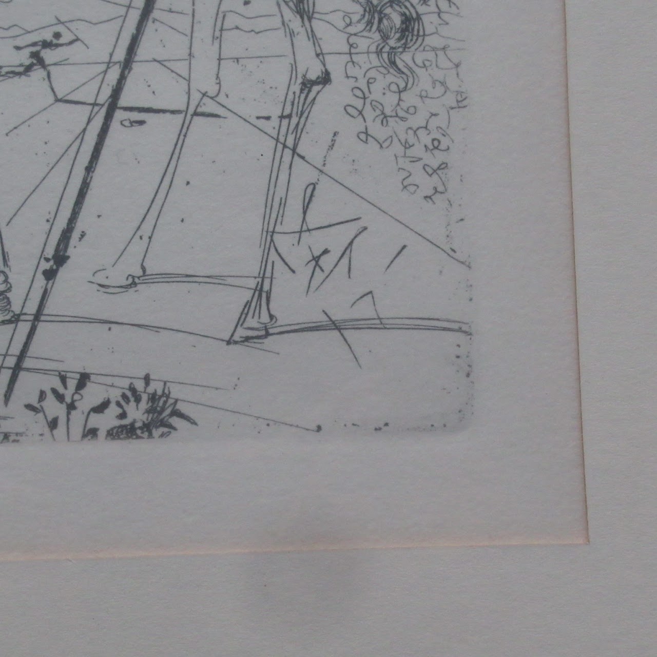 Salvador Dali "Don Quixote" Etching