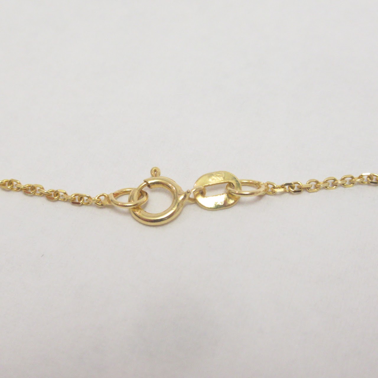 14K Gold & Pearl Chain Necklace