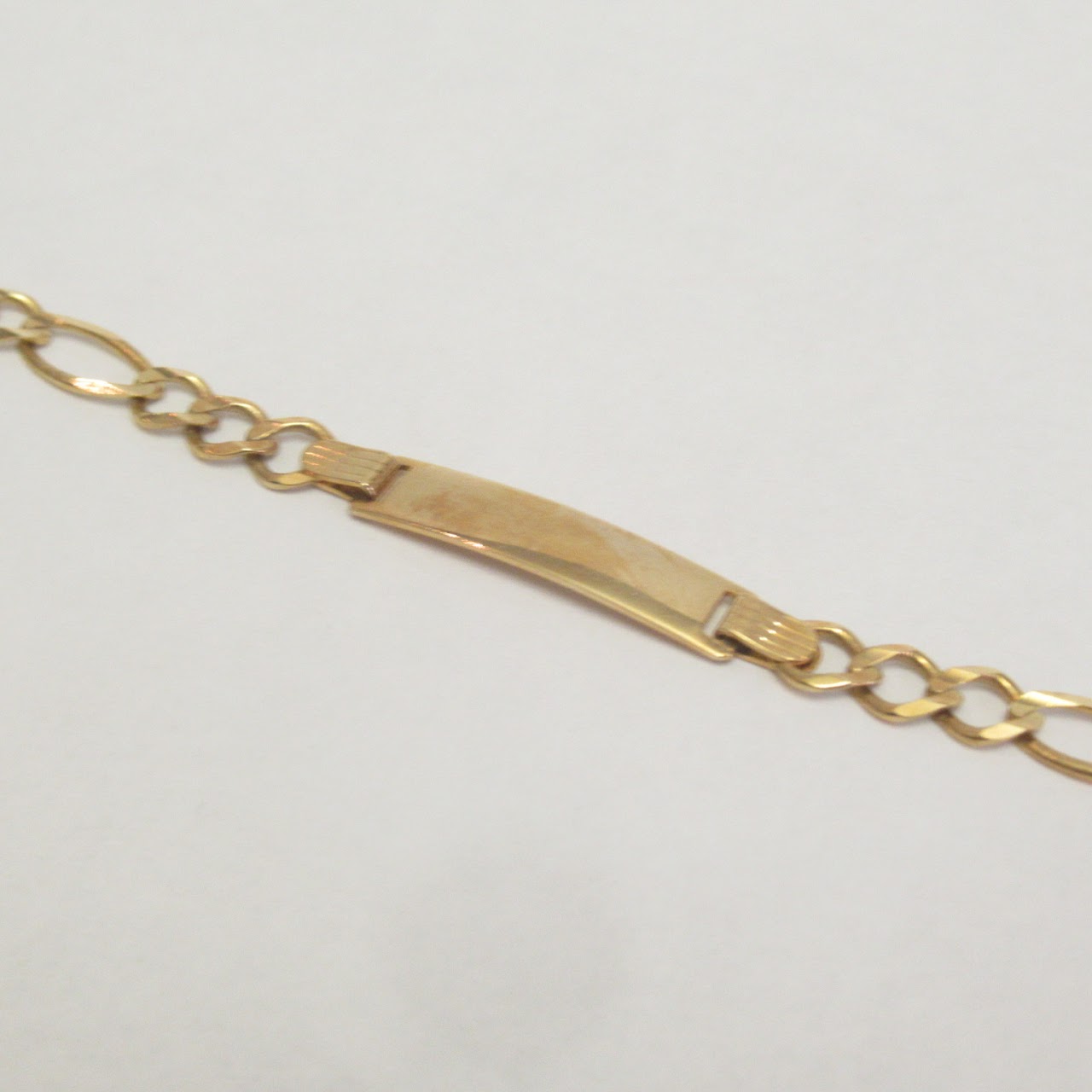 14K Gold ID Chain Bracelet