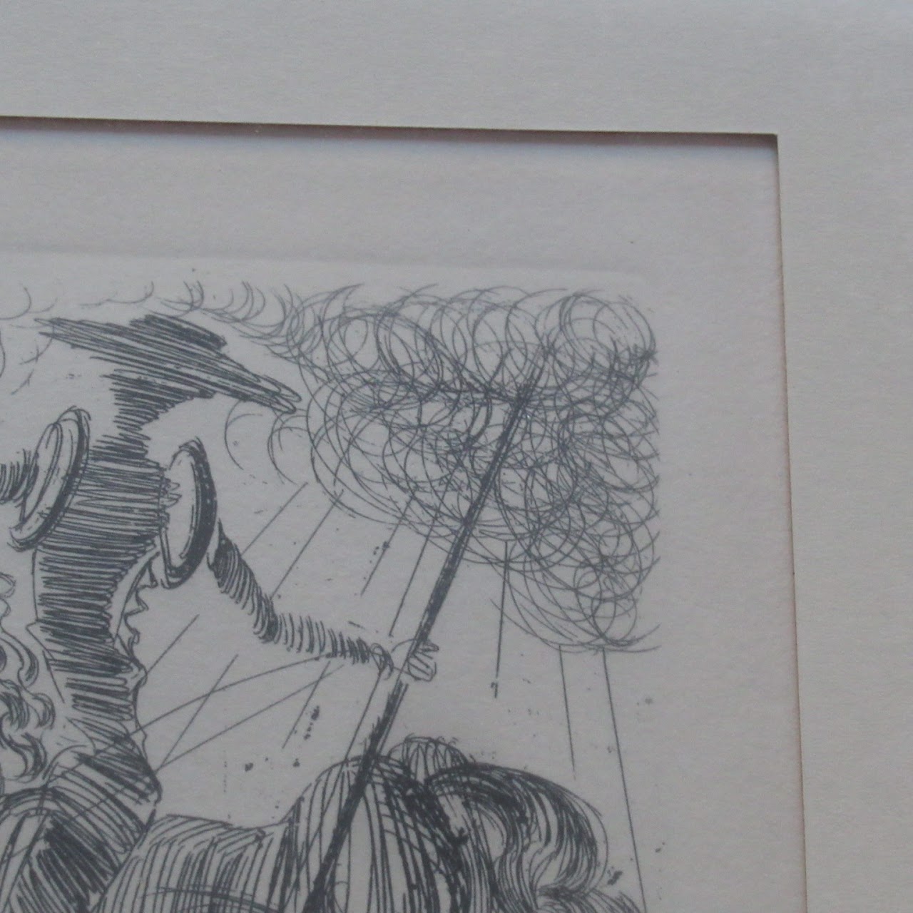 Salvador Dali "Don Quixote" Etching