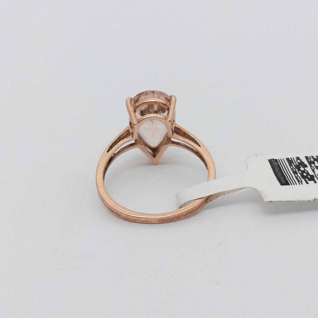 10K Rose Gold & Pink Stone Ring