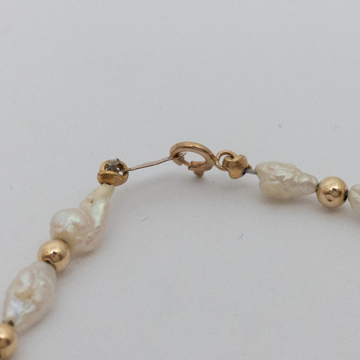 14K Gold & Seed Pearl Bracelet