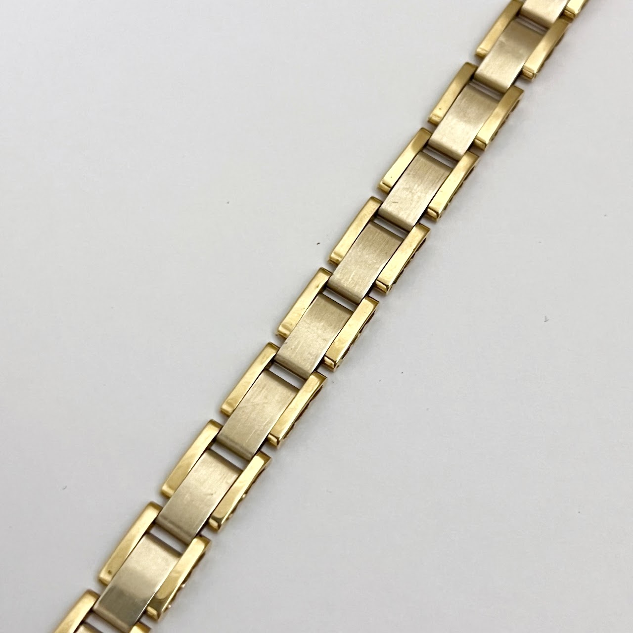 14K Bi-Color Gold Link Bracelet