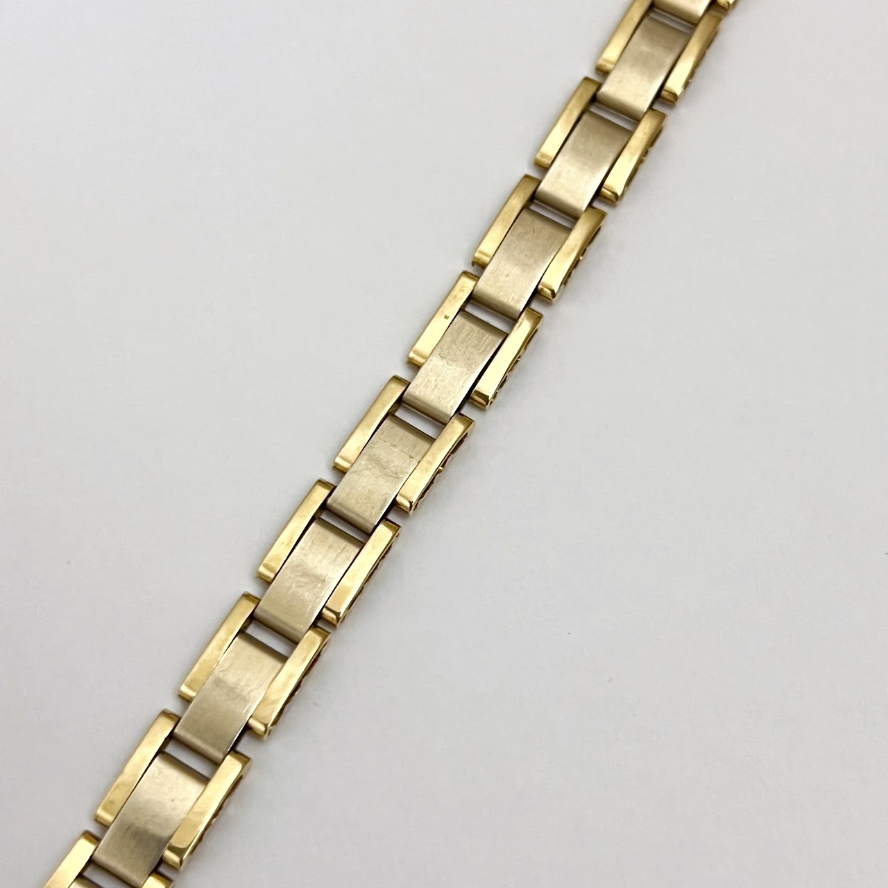 14K Bi-Color Gold Link Bracelet