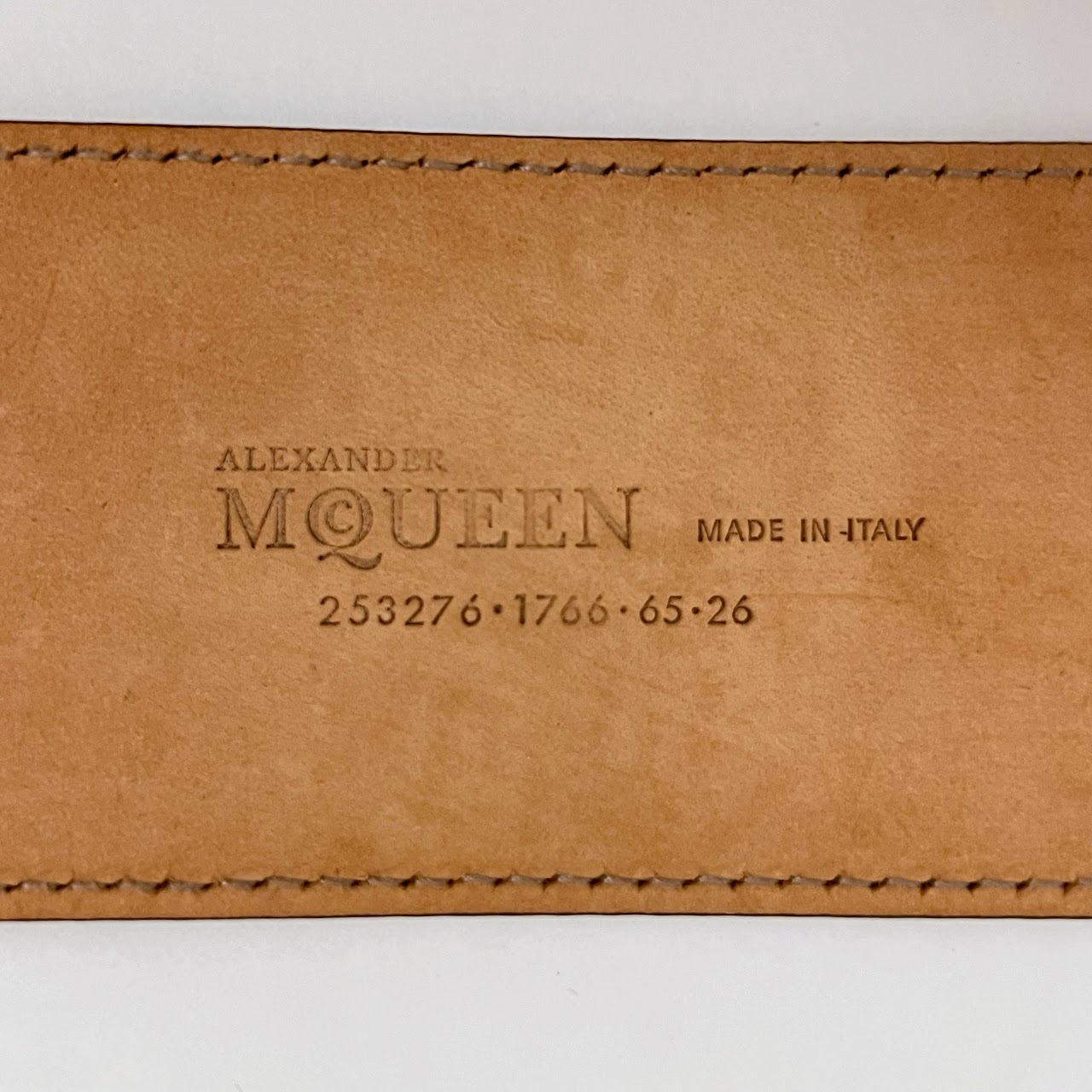 Alexander McQueen Wide Leather Belt