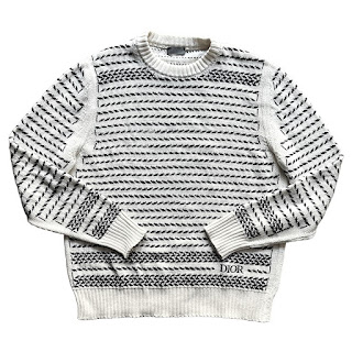 Christian Dior Chevron Knit Sweater