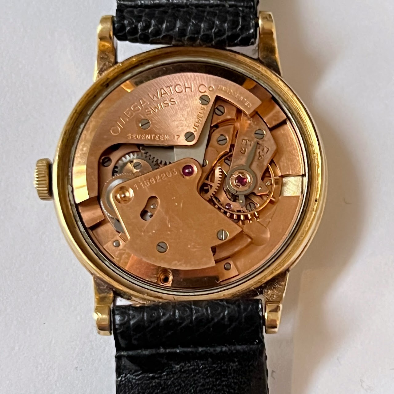 Omega 14K Gold 1950s Bumper Automatic Watch