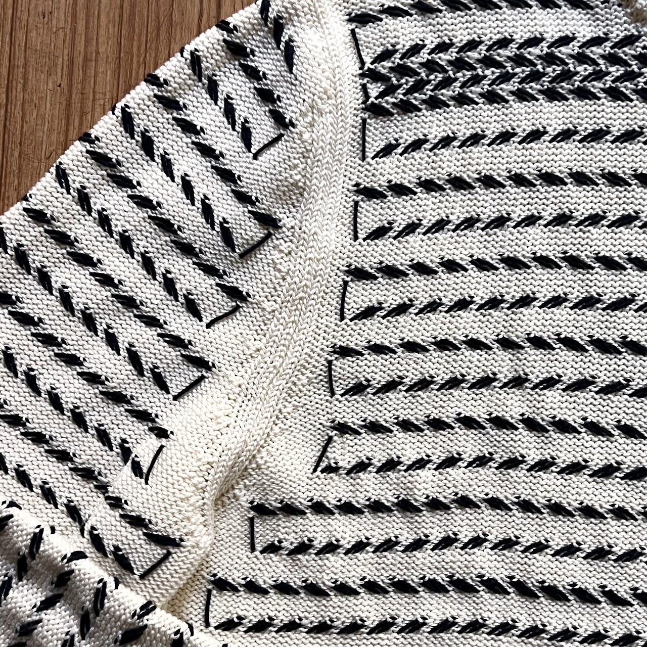 Christian Dior Chevron Knit Sweater