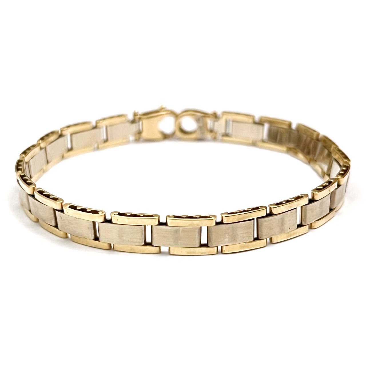 14K Bi-Color Gold Link Bracelet