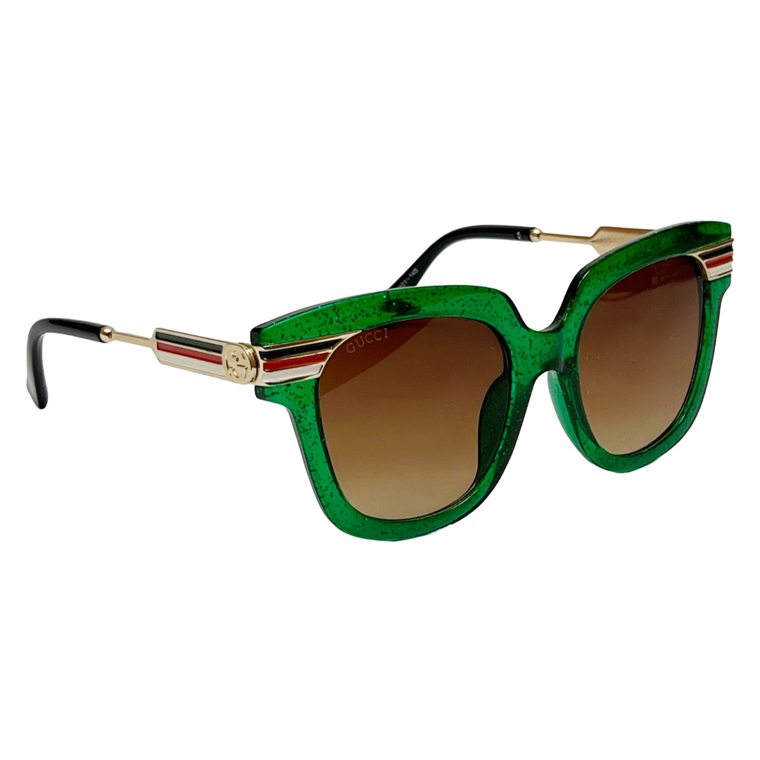 Gucci green glitter outlet sunglasses